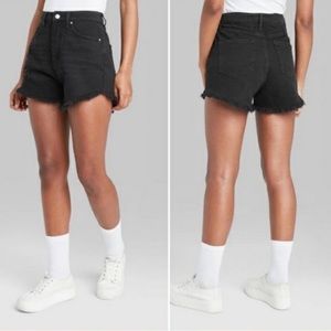 Wild Fable• Women’s High Rise Frayed Hem Jean Shorts